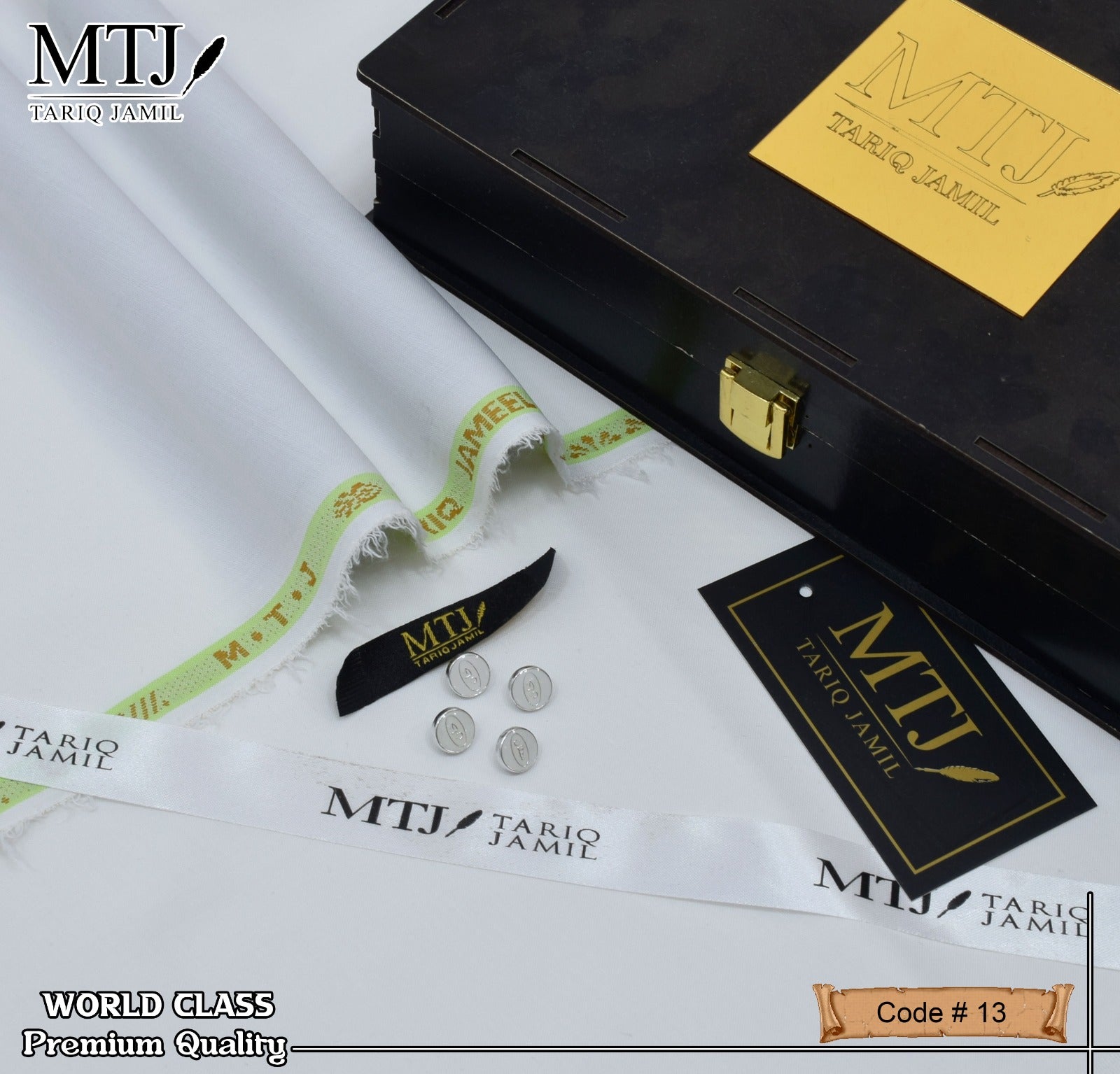 MTJ PREMIUM WASH N WEAR WITH BOX AND BAG  ( OFF WHITE )