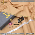 J. Premium Wash N Wear With Luxury Box & Bag  ( Almond )